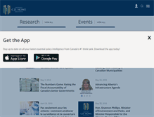 Tablet Screenshot of cdhowe.org
